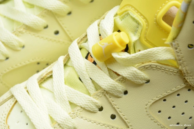 Rep 6 Retro (GS) Floral Jordan Yellow Dynamic Air 543390-800 0807